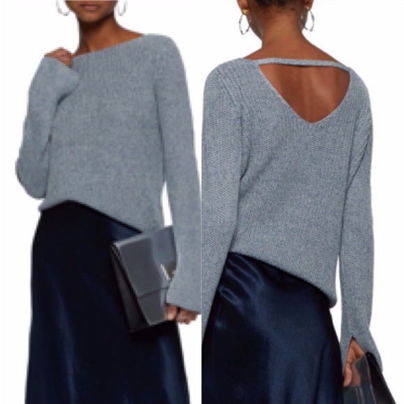 Theory Sweaters - Theory | Lalora Linen Cutout Back Sweater